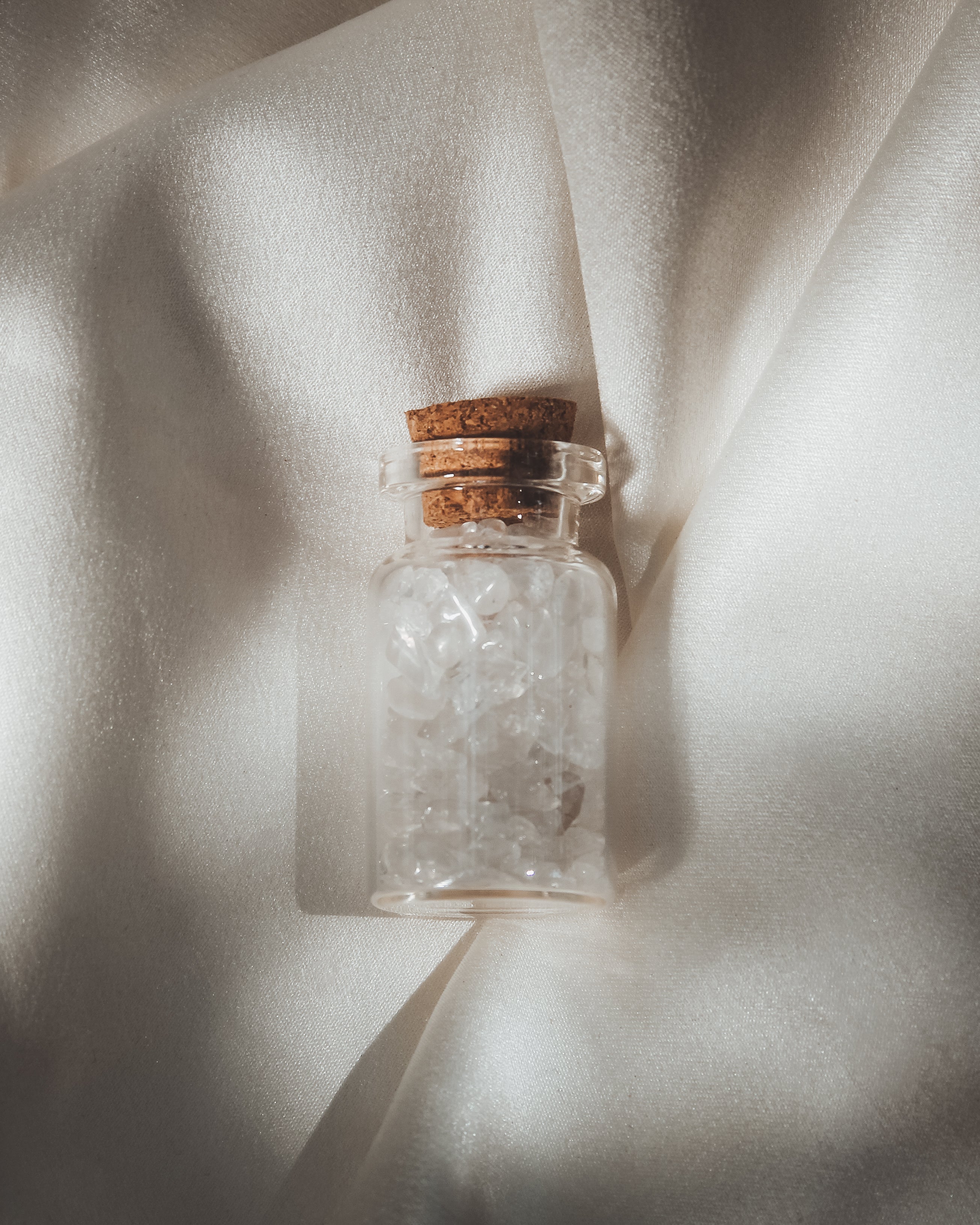 Botella Amuleto Cuarzo Blanco